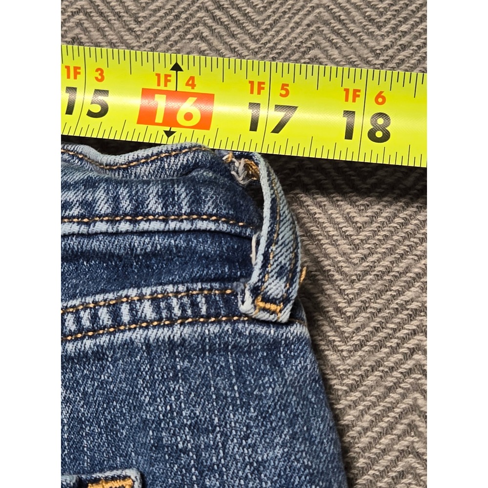 Old Navy Mid Rise Boyfriend Jeans Blue Wash Size 14 Distressed‎ Casual - Picture 6 of 6